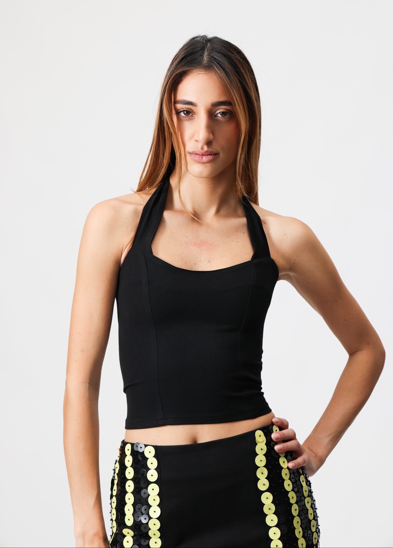 Halter Black Top